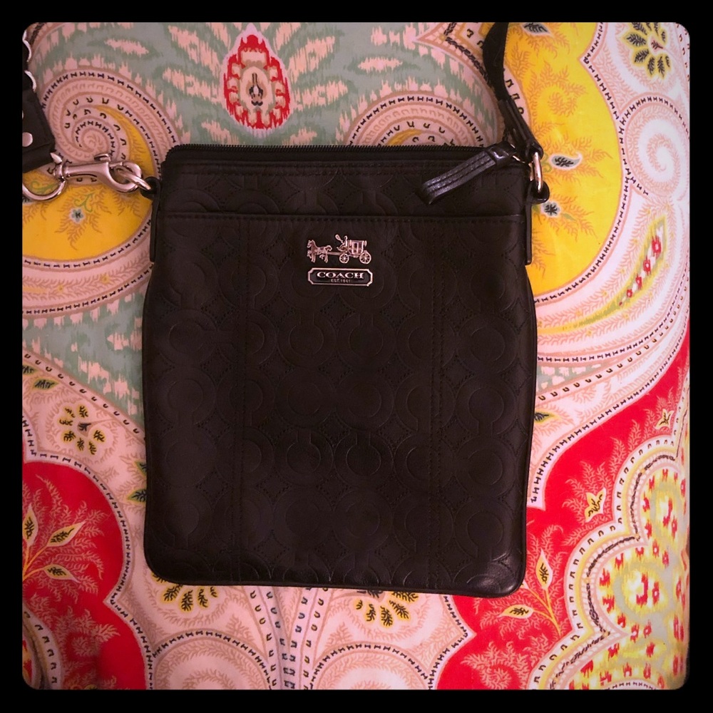 Coach Mia Embossed Leather Swingpack
